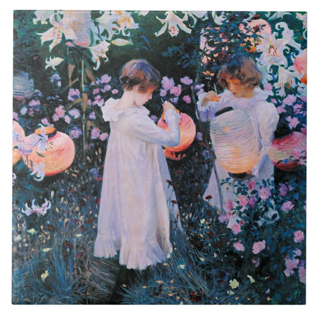 Sargent - Carnation, Lily, Lily Rose Tile (Front)