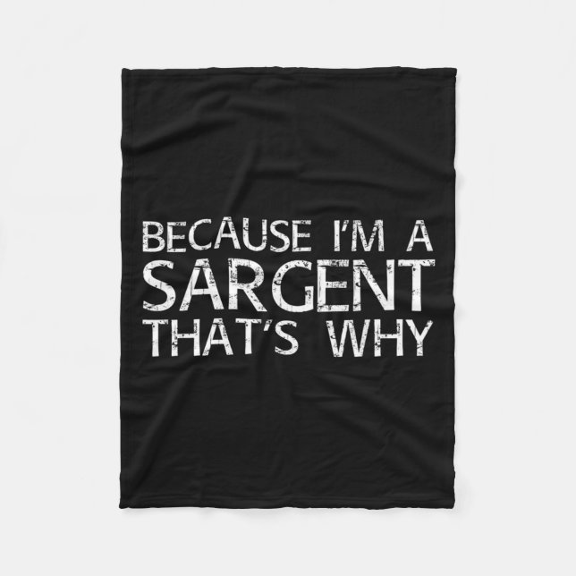 Sargent Gift Funny Surname Family Tree Birthday Re Fleece Blanket (Front)