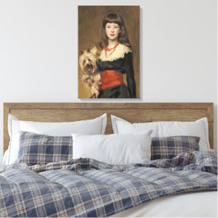 Sargent Girl with Dog Beatrice Townsend Portrait Canvas Print
