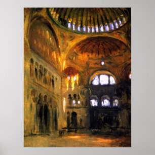 Sargent - Interior Of The Hagia Sophia Poster
