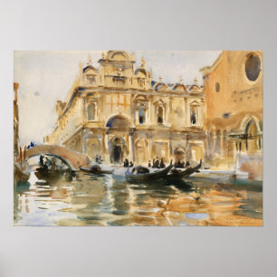 Sargent - Rio Dei Mendicanti, Venice Poster