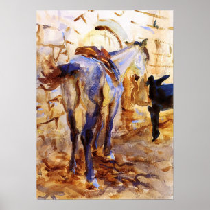 Sargent - Saddle Horse Palestine 1905 Poster