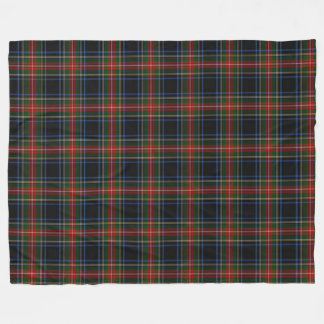 Sargent / Stewart Black Tartan Fleece Blanket