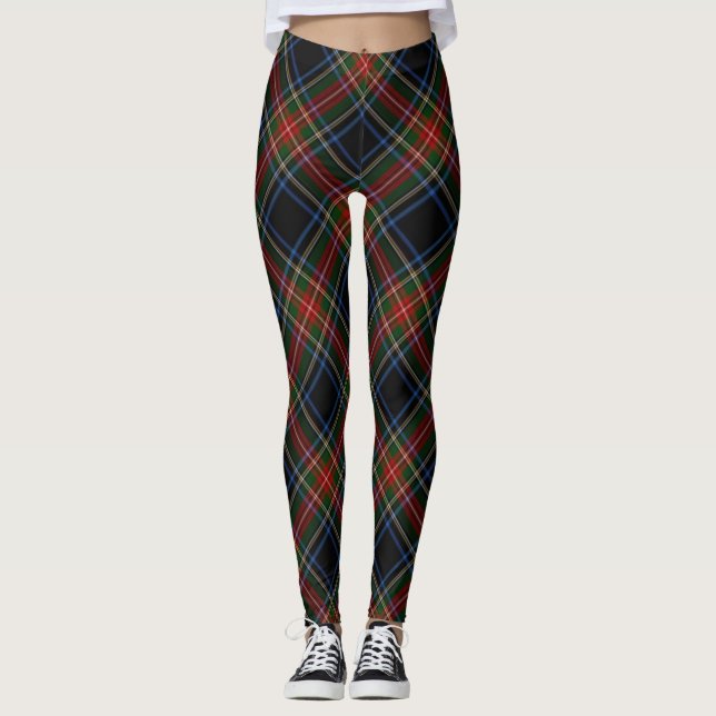 Sargent - Stewart Black Tartan Leggings (Front)