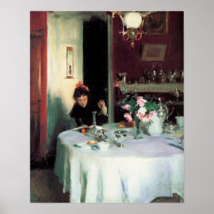 Sargent - The Breakfast Table Poster