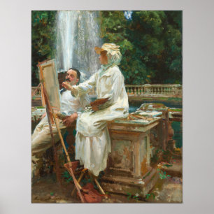 Sargent - The Fountain Villa Torlonia Frascati Poster