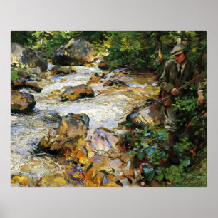 Sargent - Trout Stream In The Tyrol 1914 Poster