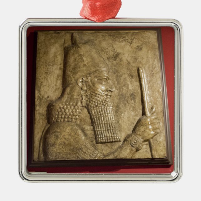 Sargon II-  Egyptian Museum.jpg Metal Tree Decoration (Front)