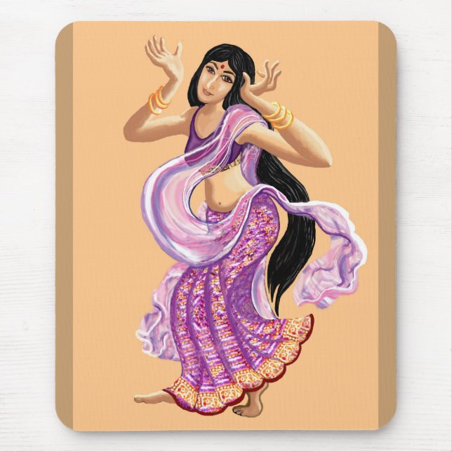Sari Dancer Mouse Mat (Front)