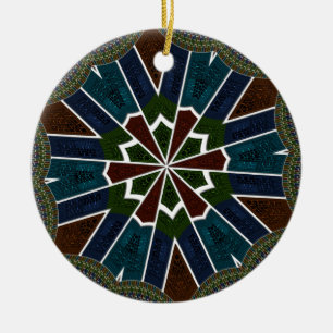 Sari Inspired Design with Intricate Details Ceramic Tree Decoration