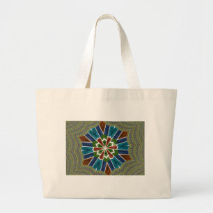 Sari Inspired Design with Intricate Details Large Tote Bag