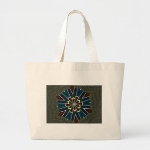 Sari Inspired Design with Intricate Details Large Tote Bag