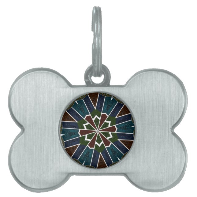 Sari Inspired Design with Intricate Details Pet Tag (Front)