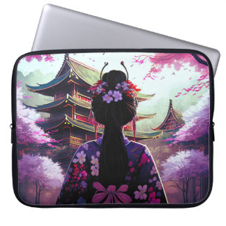 Sari Kirschblüten - Gerätehülle Laptop Sleeve