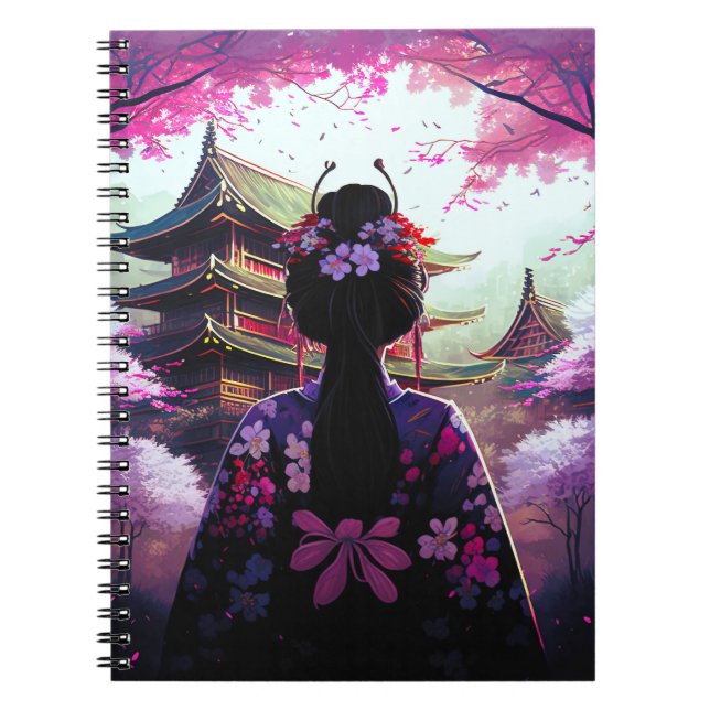 Sari Kirschblüten - Spiral Fotonotizbuch Notebook (Front)