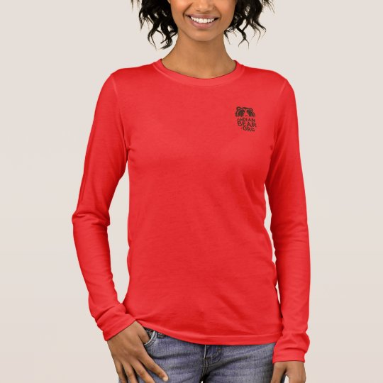 Sarita's Red Andean Bear Tshirt for Large Ladies