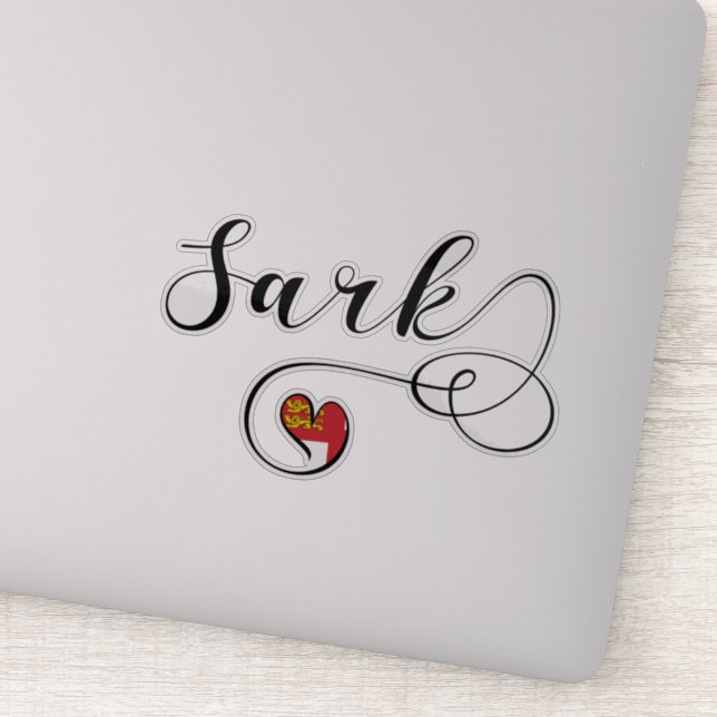 Sark Flag Heart, Channel Islands (Detail)