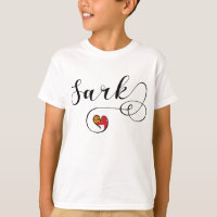 Sark Flag Heart, Channel Islands T-Shirt