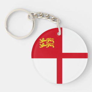 Sark Flag Key Ring