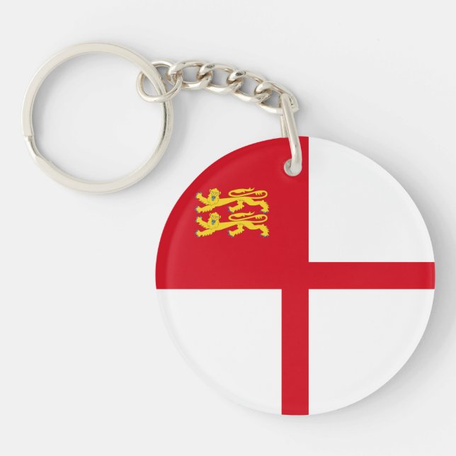 Sark Flag Key Ring (Front)
