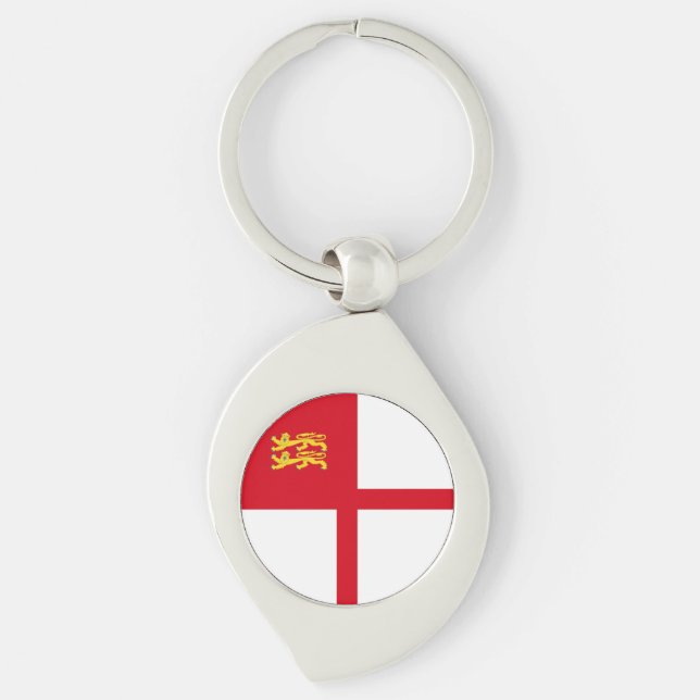 Sark Flag Key Ring (Front)