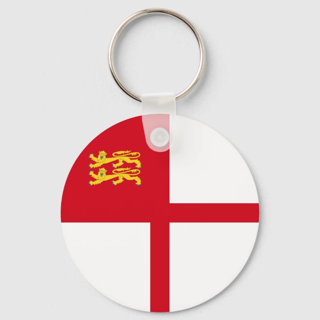 Sark Flag Key Ring (Front)