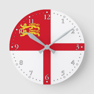 Sark Flag Round Clock