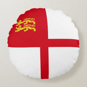 Sark Flag Round Cushion