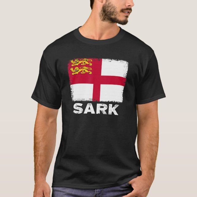 Sark Flag   Support Sark People Women Men   T-Shirt (Front)