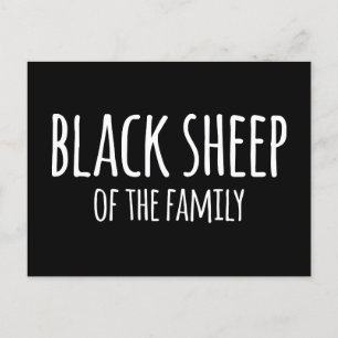 Sarkasmus Gothic Black Sheep of the Family Postcard