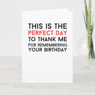 Sarkastic humourous funny gag Folded Greeting Card