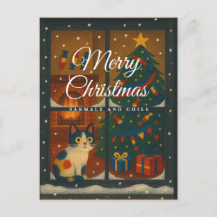 Sarmale and Chill Christmas Card