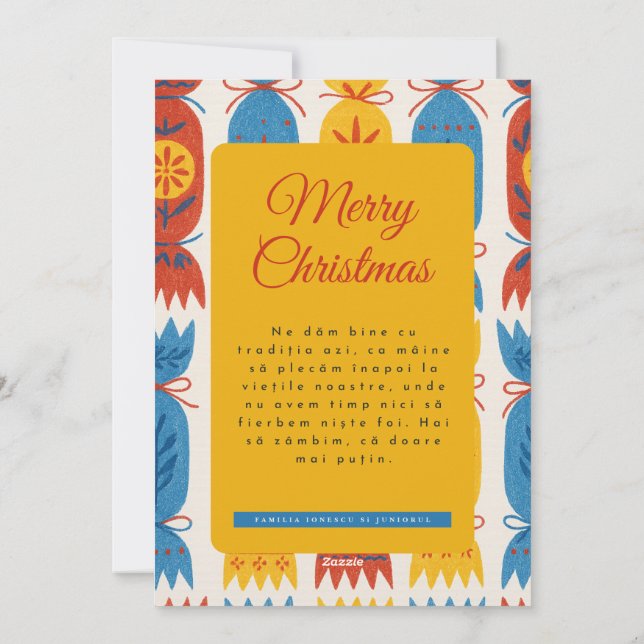 Sarmale and Chill elves Christmas Card  (Back)