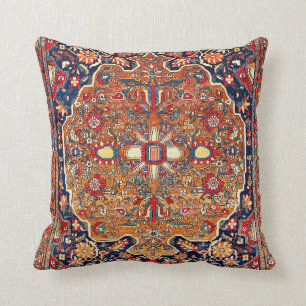 Sarough Farahan Arak West Persian Rug Print Cushion