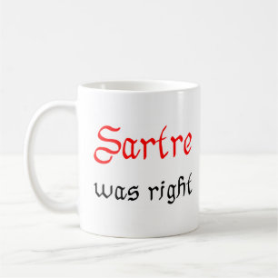 sartre was right coffee mug