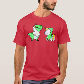 Sarus Animals Cute Lovely Green Unicorn T-Shirt