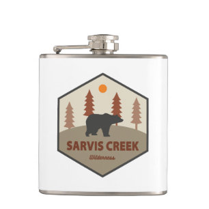 Sarvis Creek Wilderness Colorado Bear Hip Flask