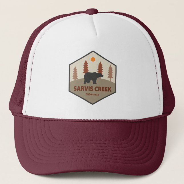 Sarvis Creek Wilderness Colorado Bear Trucker Hat (Front)