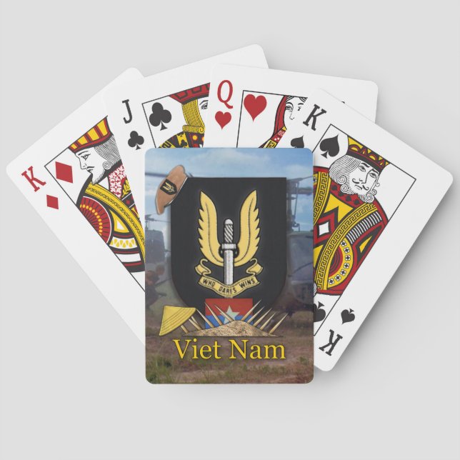 sas special air service vietnam war poker Cards (Back)