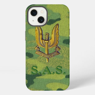 SAS Woodland-Camouflage Tough-Phone iPhone 13 Case