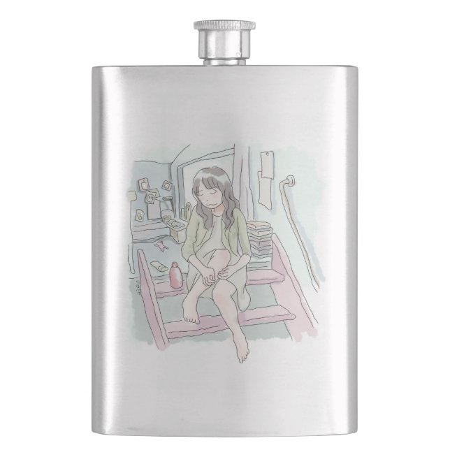 Sasagusagi Hip Flask (Front)