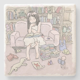 Sasami Samu Stone Coaster