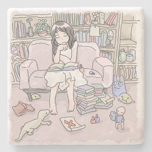 Sasami Samu Stone Coaster (Front)