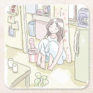Sasami Square Paper Coaster