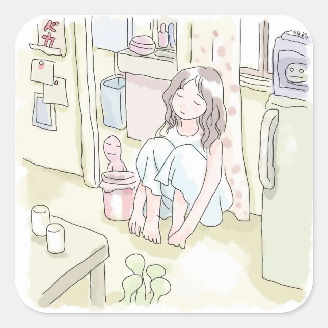 Sasami Square Sticker (Front)