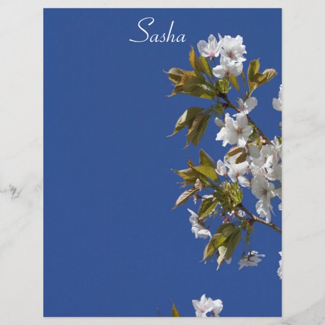 Sasha Blossom Letterhead (Front)