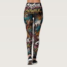 Sasha Catwalk Graffiti Leggings Street Art