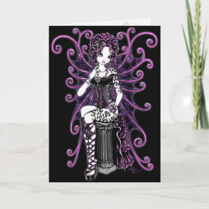 "Sasha" Couture Pink Valentine Fairy Card