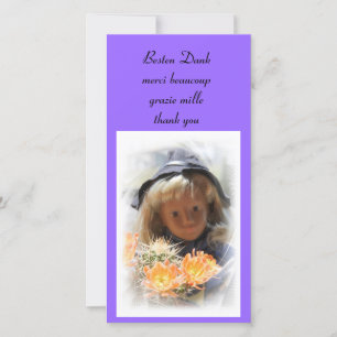 Sasha DANKE Fotokarte Thank You Card