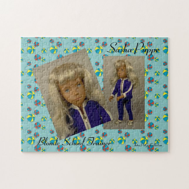 Sasha Doll Puzzle Blonde School Trainer (Horizontal)
